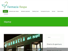 Tablet Screenshot of farmaciaraspa.com